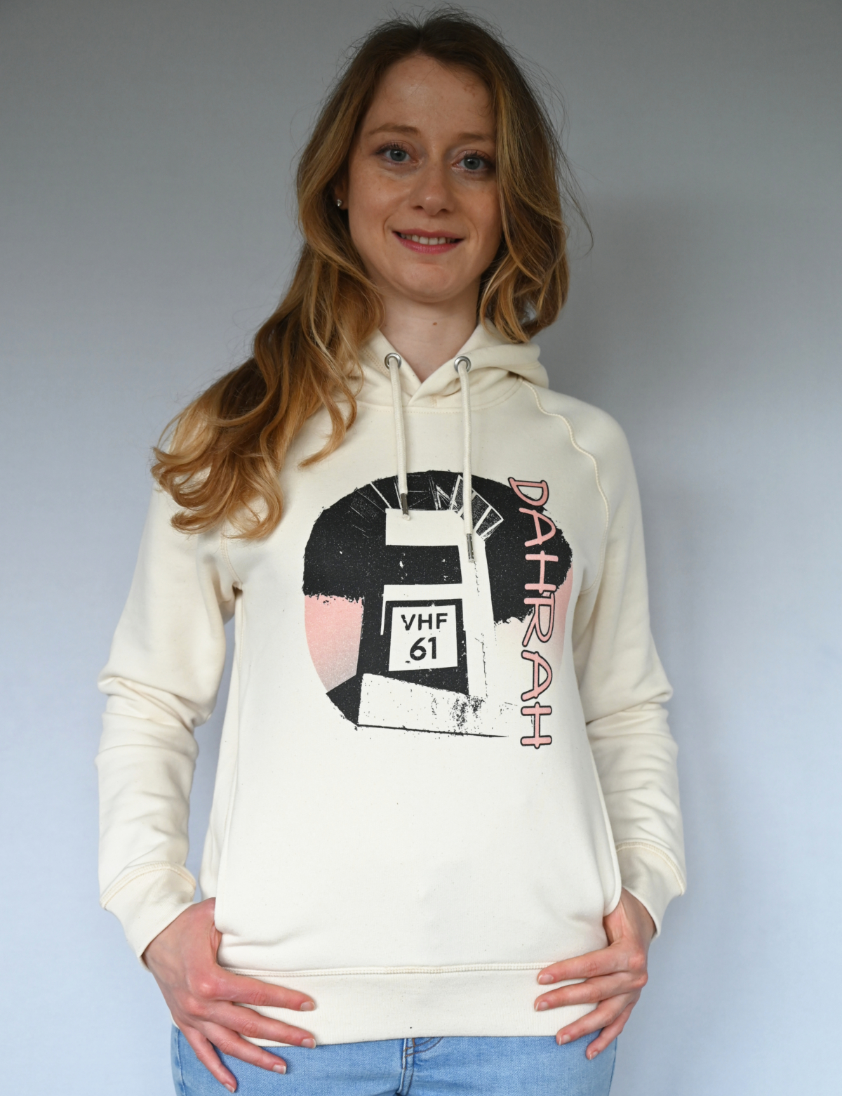 Beautiful high quality organic hoodie with print of a Dutch lighthouse.