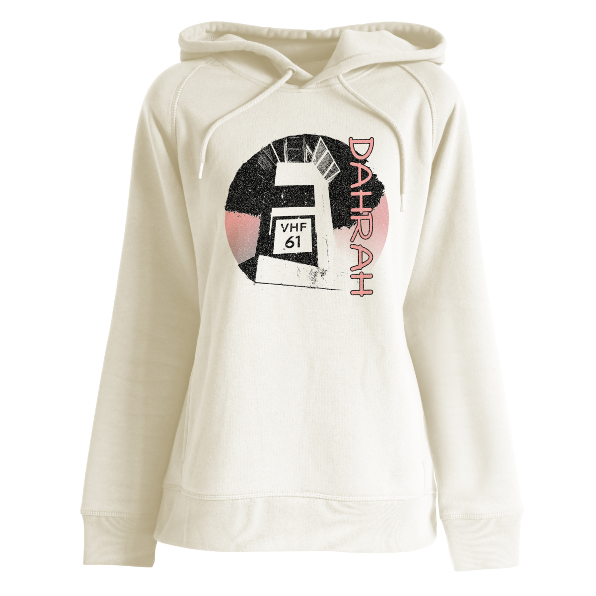 Beautiful high quality organic hoodie with print of a Dutch lighthouse.