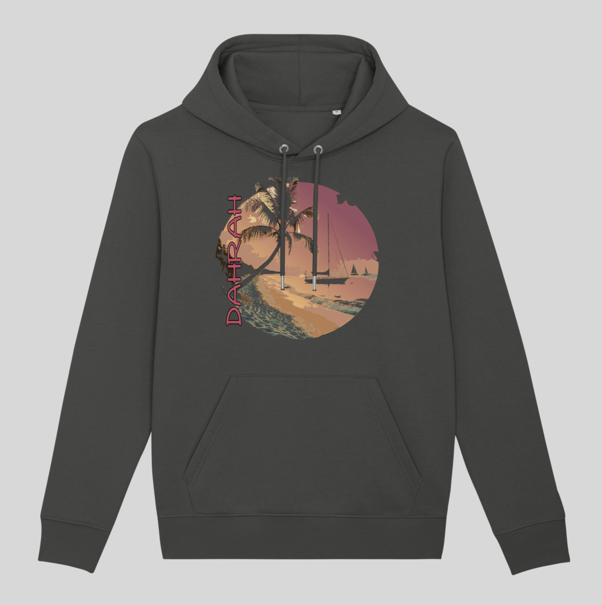 Dahrah Darah High quality hoodie with print of sailboats.