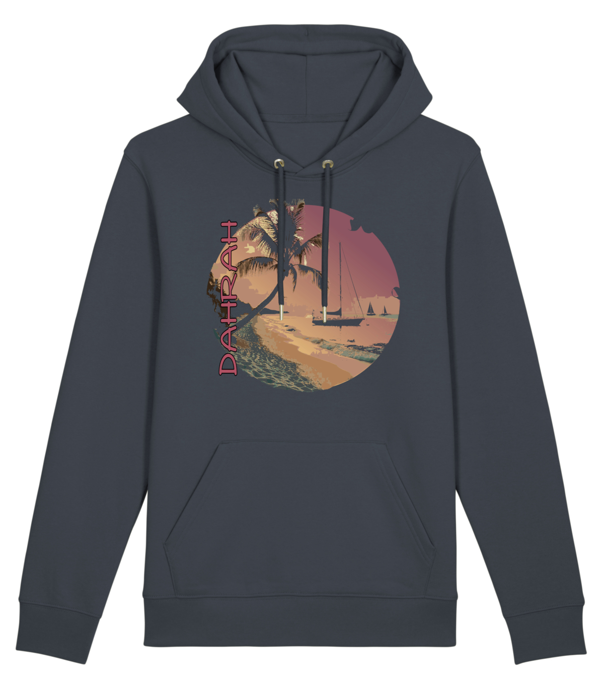 Dahrah Darah High quality hoodie with print of sailboats.