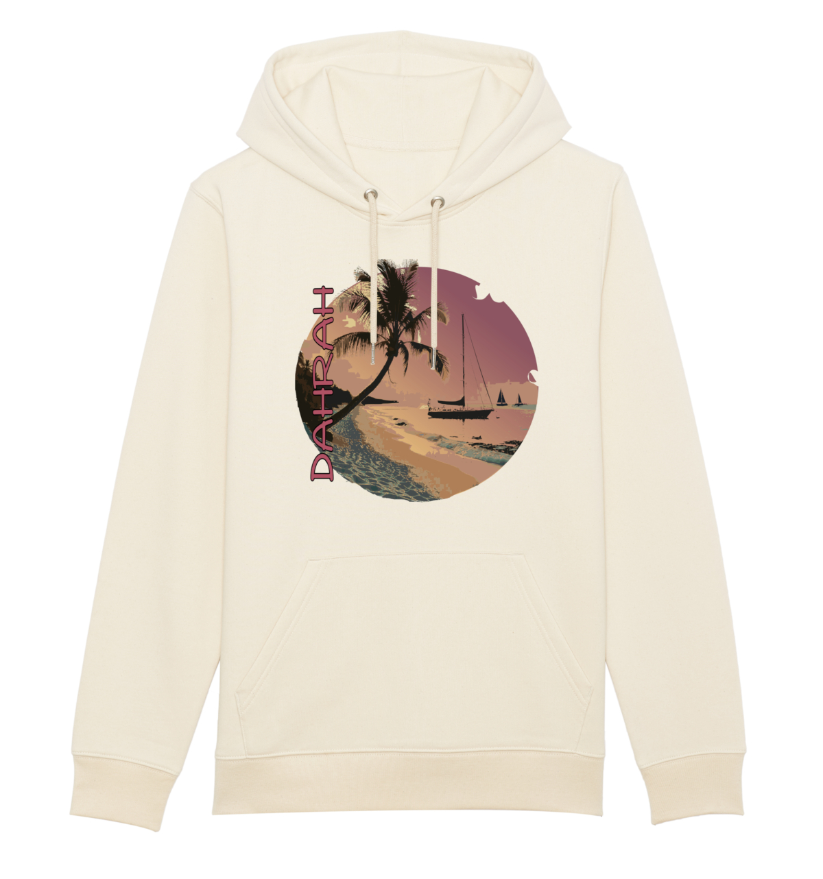 Dahrah Darah High quality hoodie with print of sailboats.