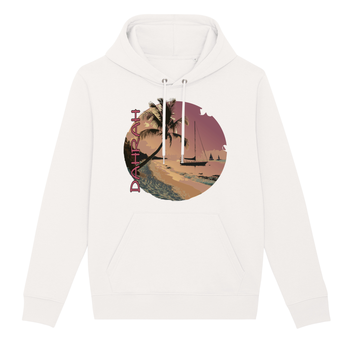 Dahrah Darah High quality hoodie with print of sailboats.